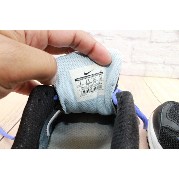 Nike  Dart 10 Purple Black Leather Mesh Breathable Running Sneakers US 8 - Picture 7 of 9